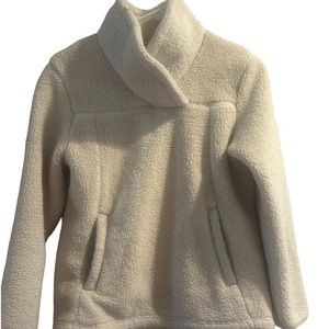 The North Face Cream Puffer Jacket with Cozy Texture